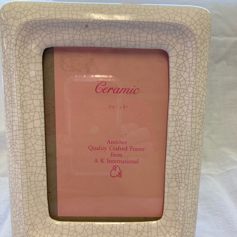 White Ceramic Picture Frame